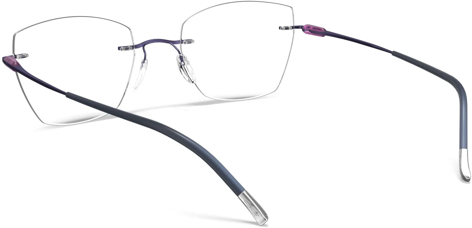 Silhouette Purist Color Groove Demo Rimless 5561 Eyeglasses - view 104